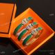 2023 New Copy Hermes Mini Clic Chaine d'Ancre Emerald Green Narrow bracelet (6)_th.jpg